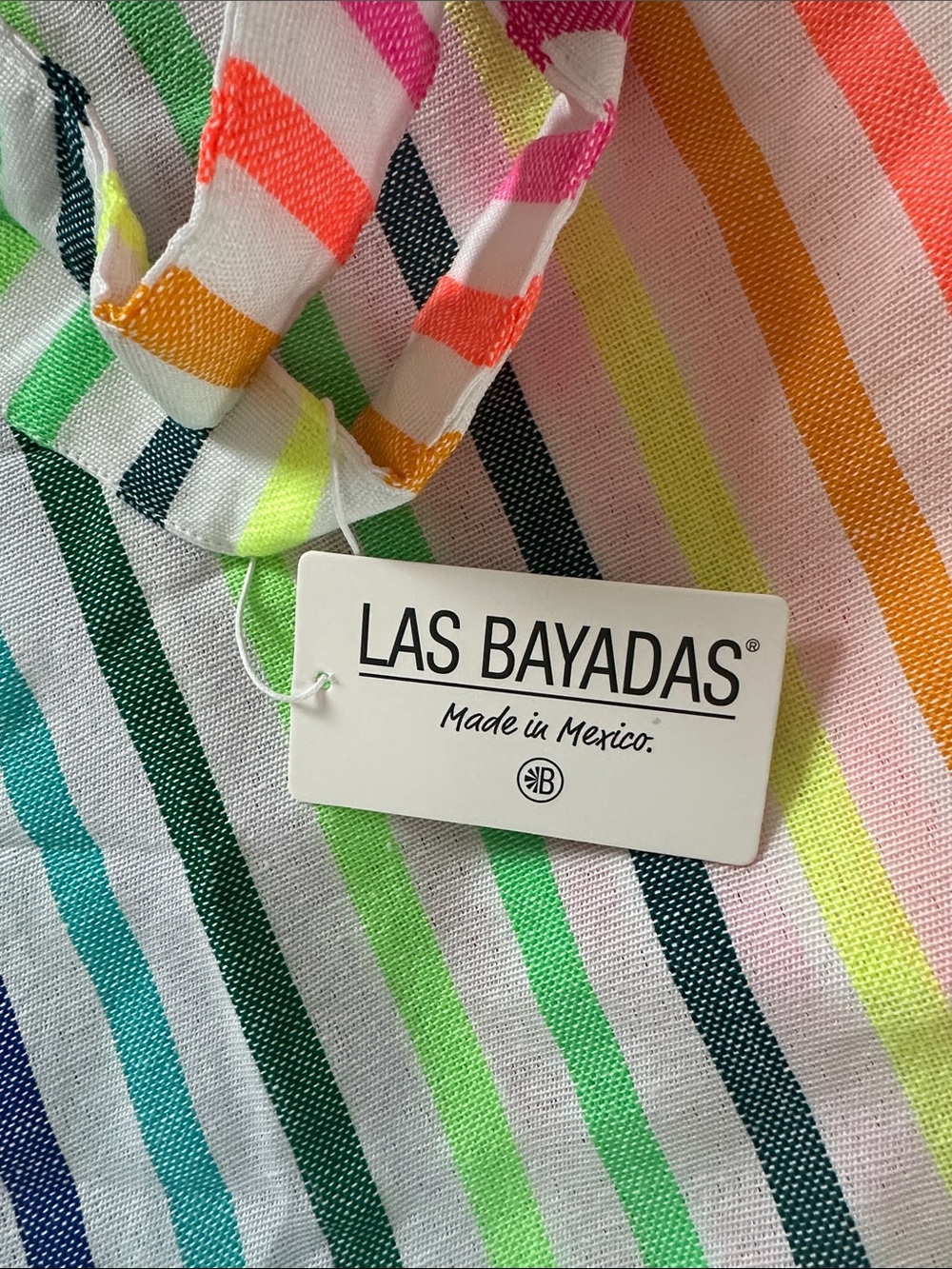 Las Bayadas Colorful Striped Tote - Picture 2 of 5